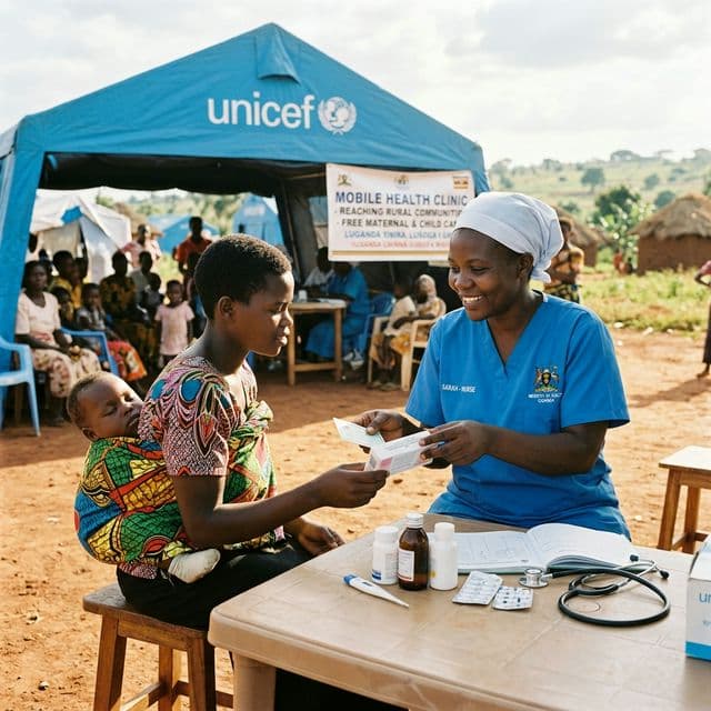 Mobile medical clinic Uganda