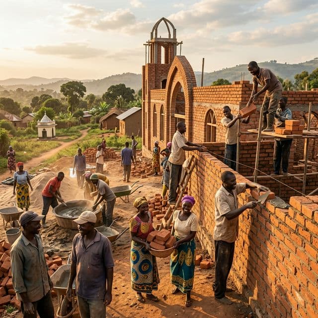 Mosque construction Uganda
